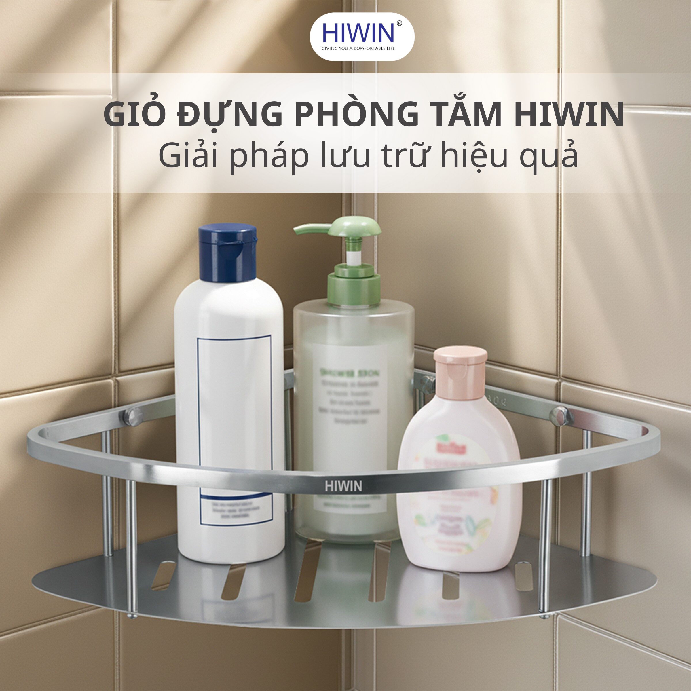 Giỏ đựng phòng tắm Hiwin giải pháp lưu trữ bền bỉ và thẩm mỹ