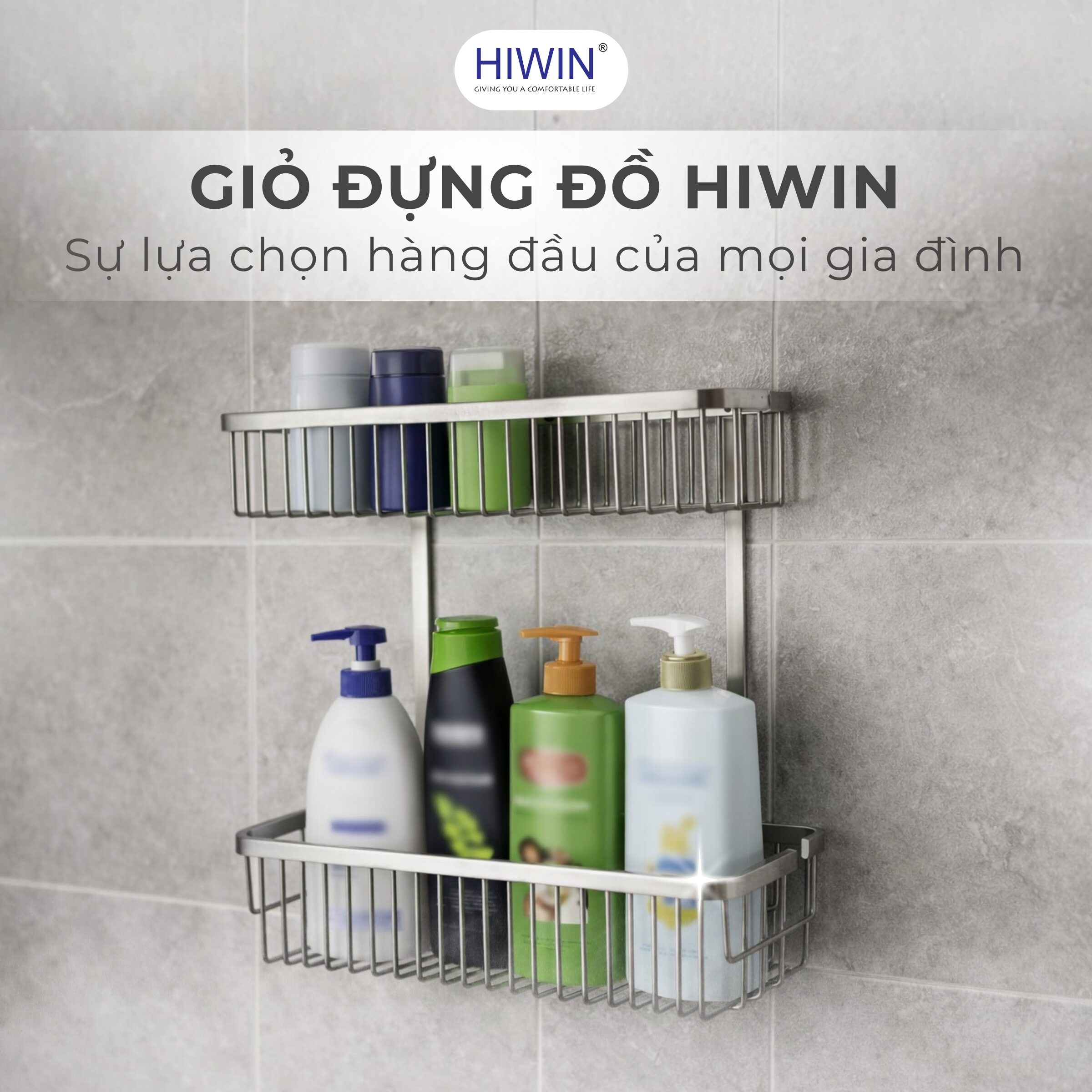 Giỏ đựng phòng tắm Hiwin chính hãng chất lượng cao giao hàng toàn quốc