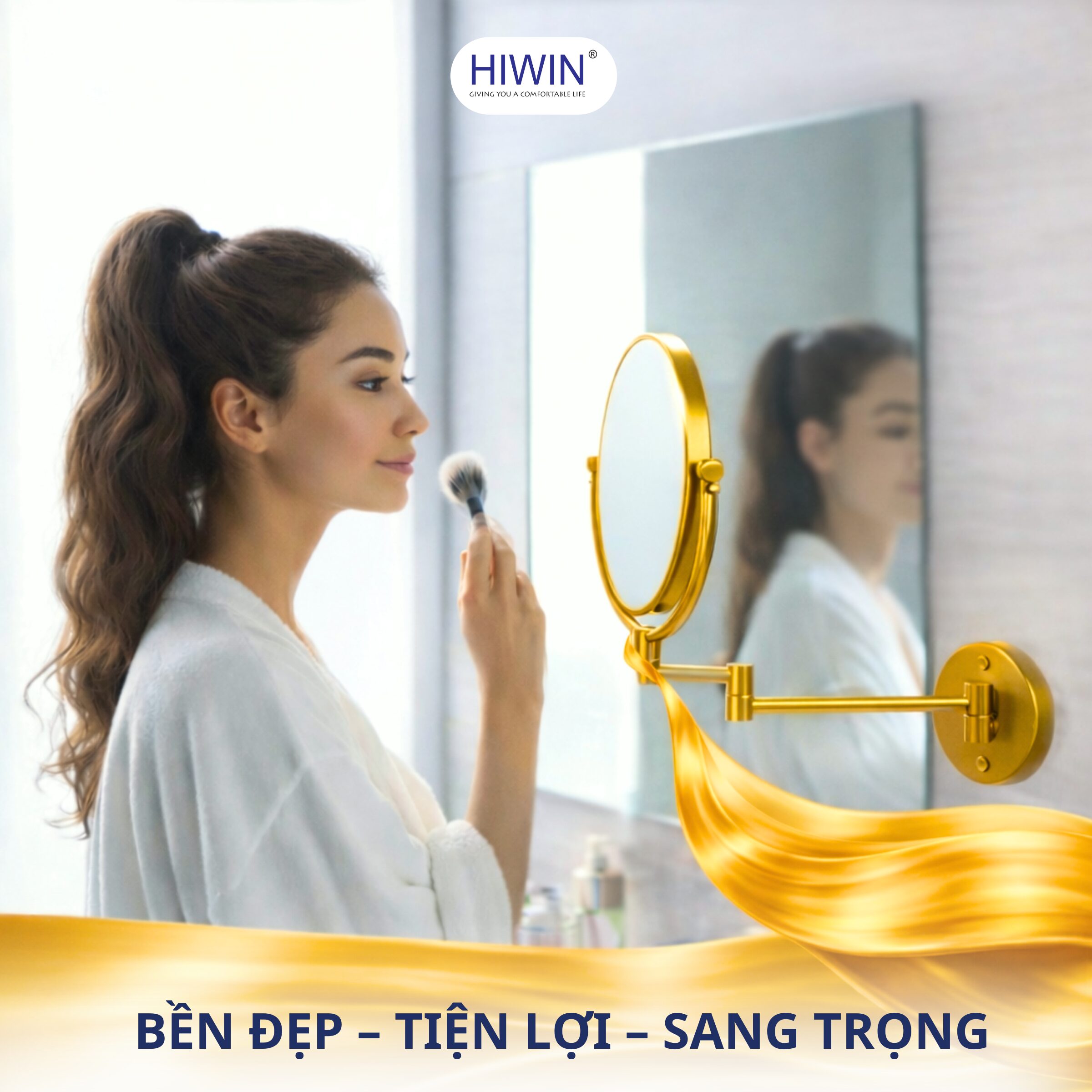 Gương cạo râu và gương trang điểm giúp chăm sóc cá nhân tiện lợi