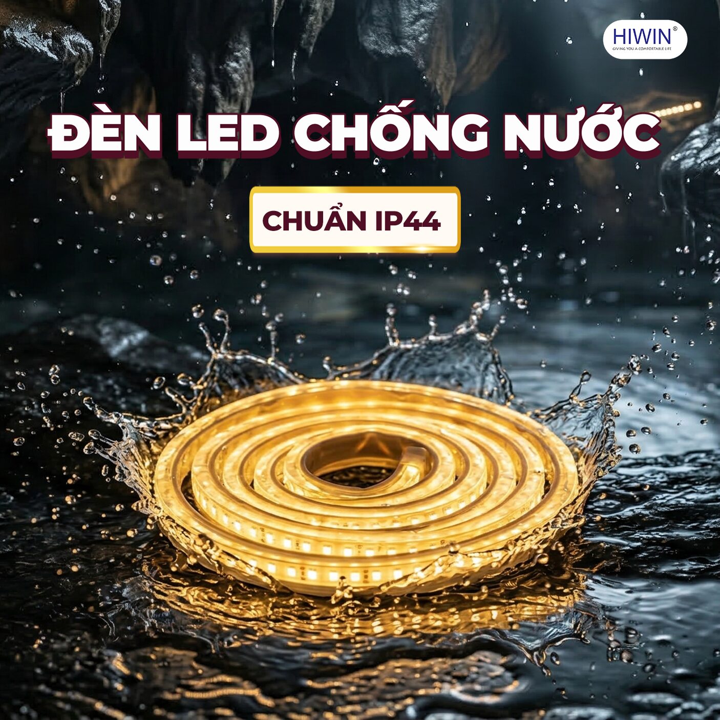 Hệ hống đèn LED đạt chuẩn chống nước đảm bảo an toàn cho người sử dụng