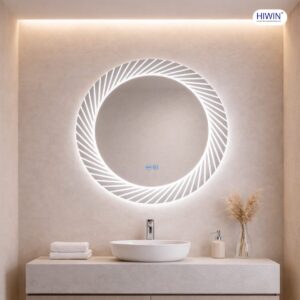 Gương led tròn thông minh M-CC7070LD-H họa tiết trang trí bắt mắt