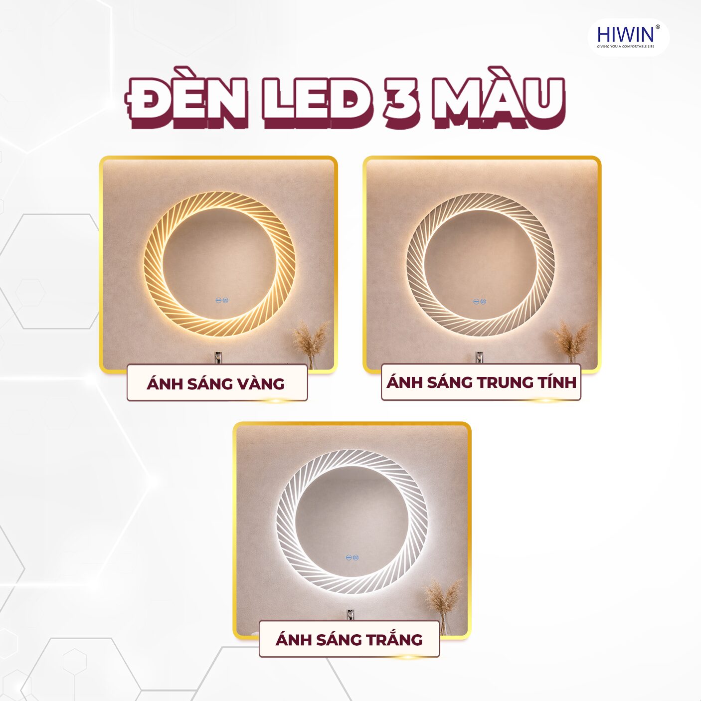 Chế độ ánh sáng linh hoạt phù hợp trang điểm và sinh hoạt 