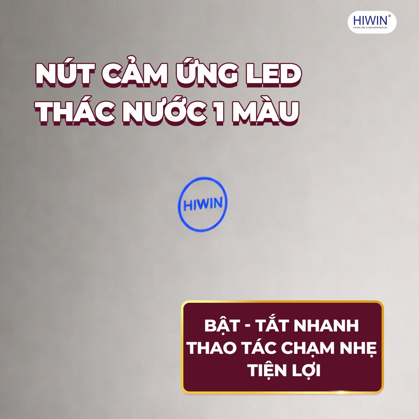 Nút cảm ứng LED thông minh, thiết kế hiện đại, dễ dàng sử dụng