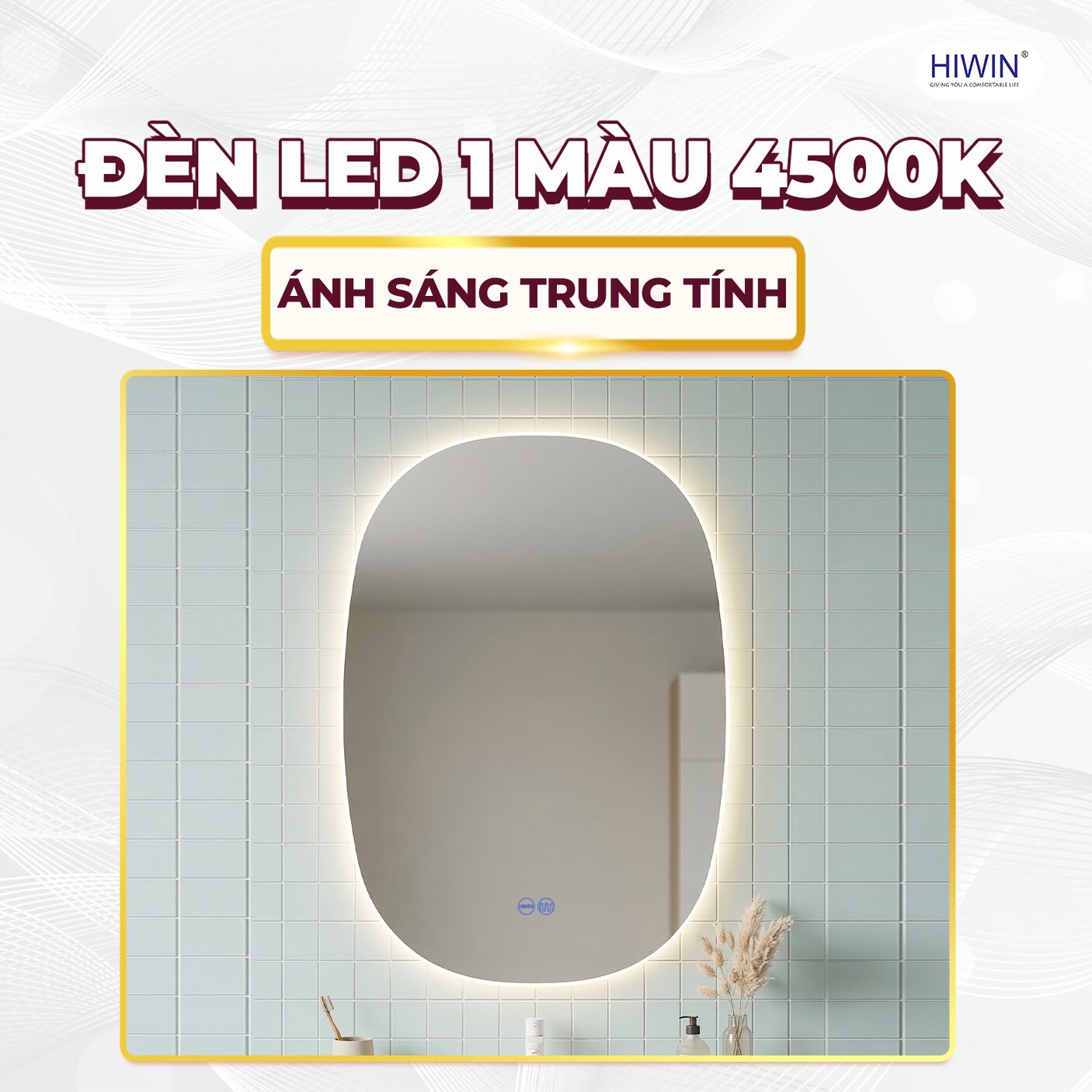 Ánh sáng LED chiếu sáng đều và rõ nét không bị chói mắt 