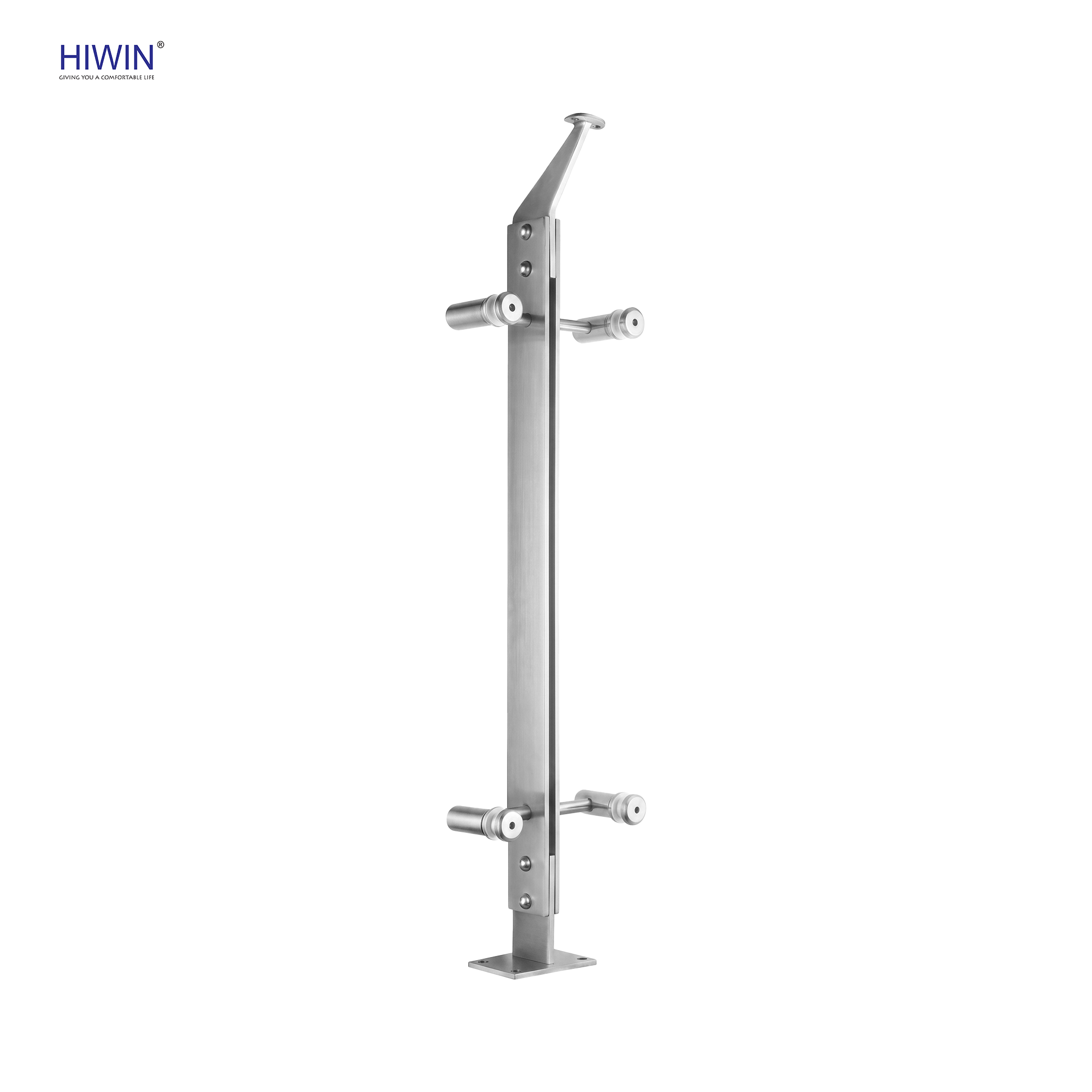 Trụ lan can kính inox 304 PL-101
