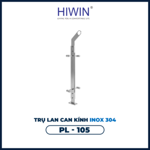 Trụ lan can kính cường lực inox 304 PL-105