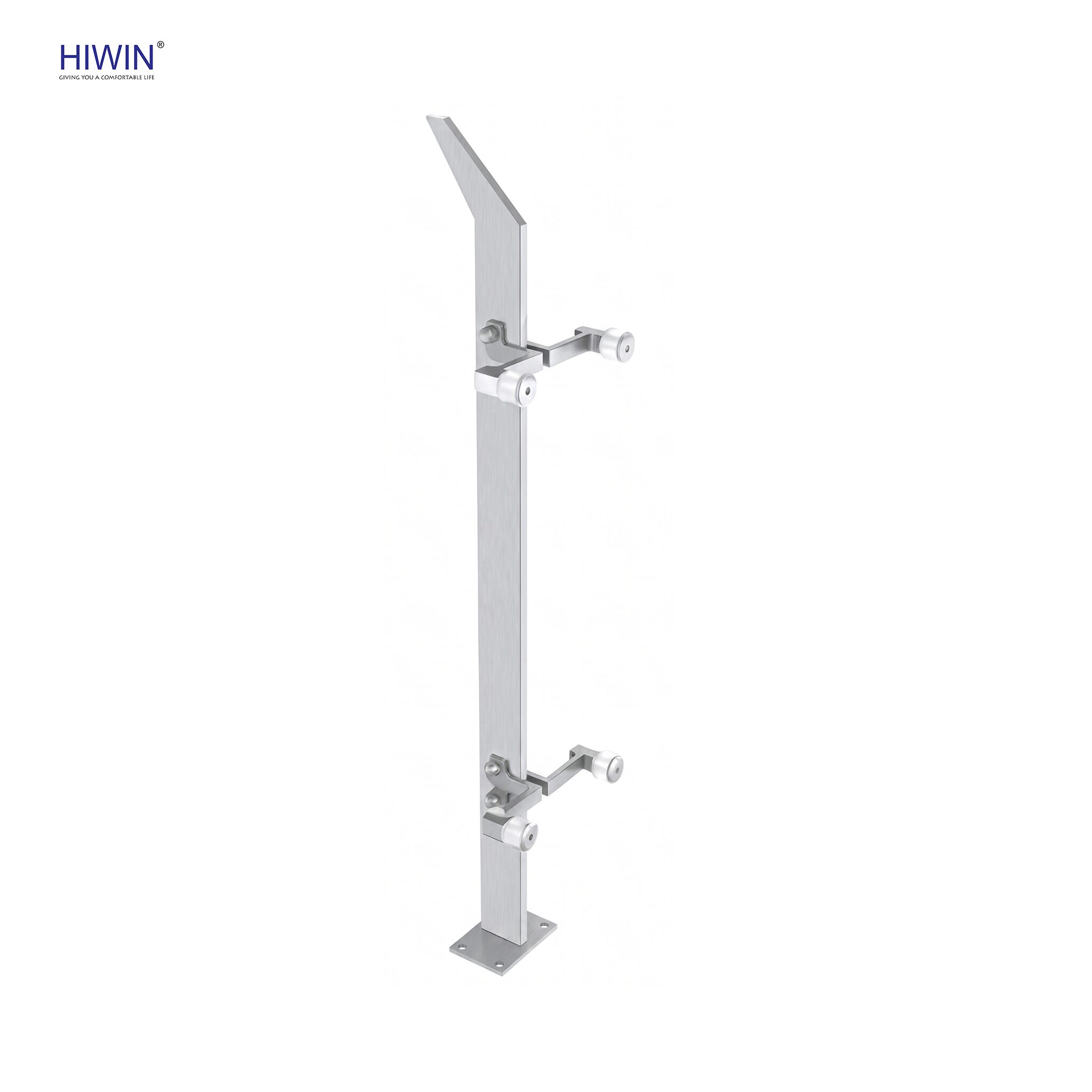 Lan can kính cường lực trụ inox 304 PL-107