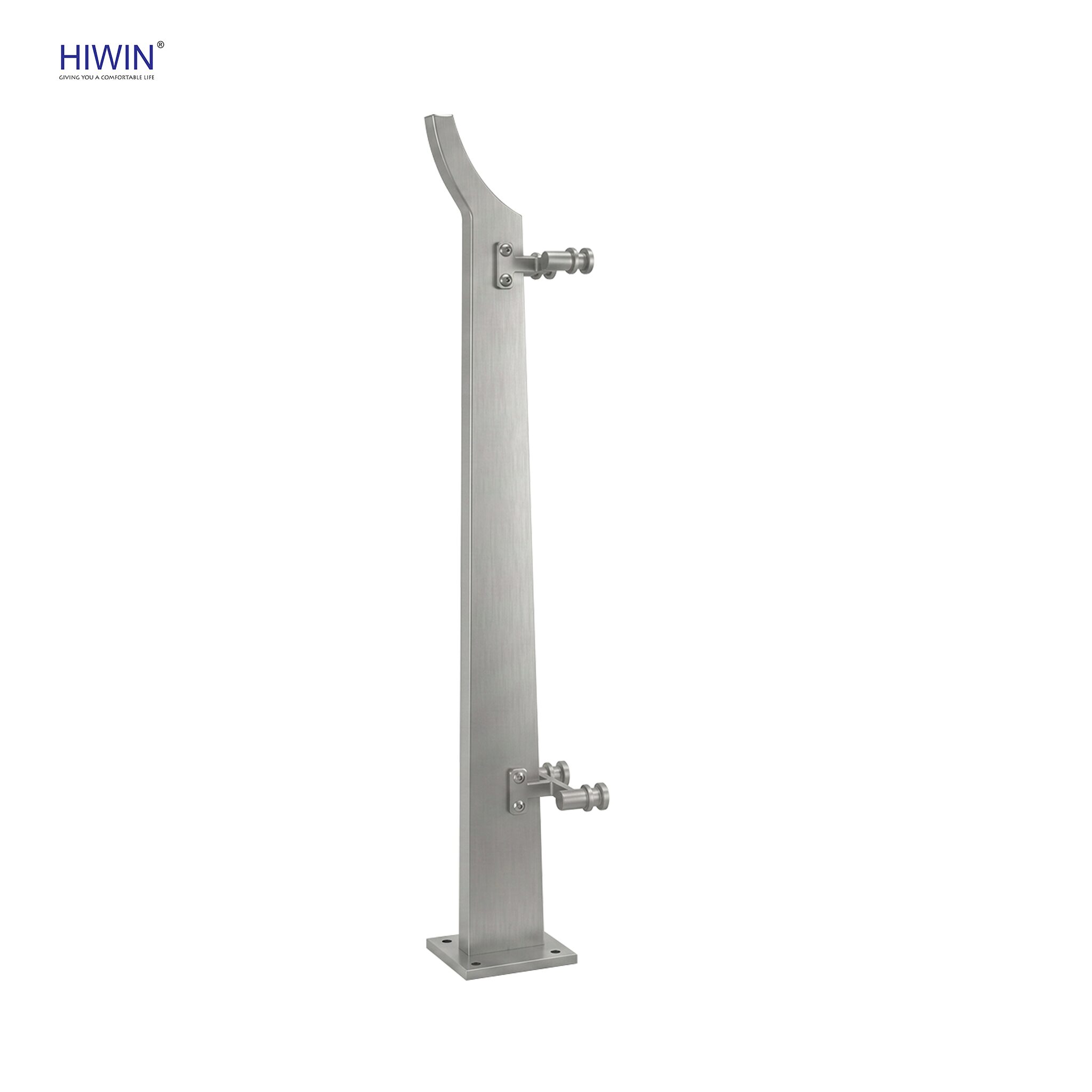 Trụ lan can kính PL-108 inox 304