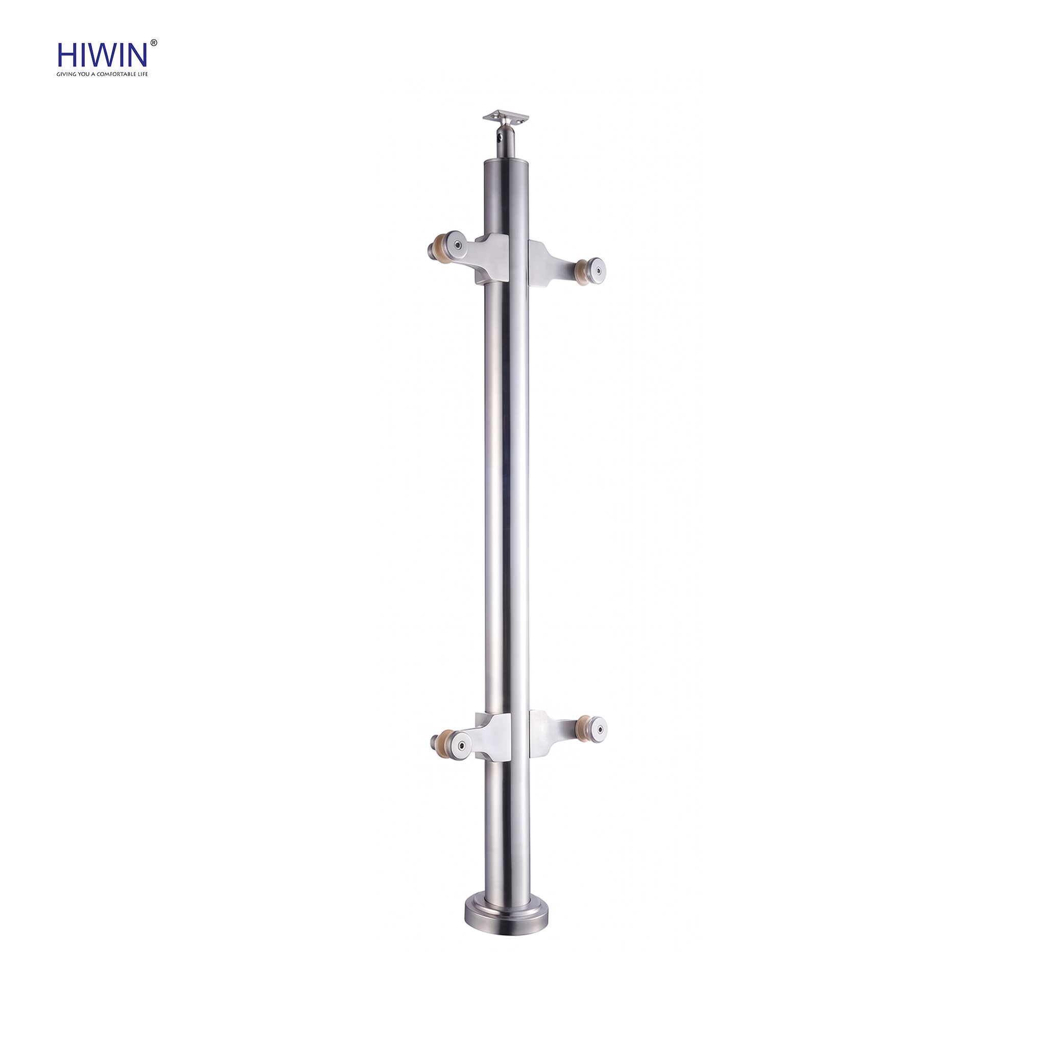 Trụ lan can kính PL-202 thiết kế gọn đẹp