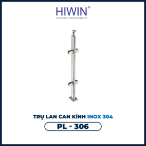 Trụ lan can kính PL-306 giữ kính siêu bền