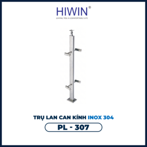 Trụ lan can kính PL-307 hoàn thiện tinh tế