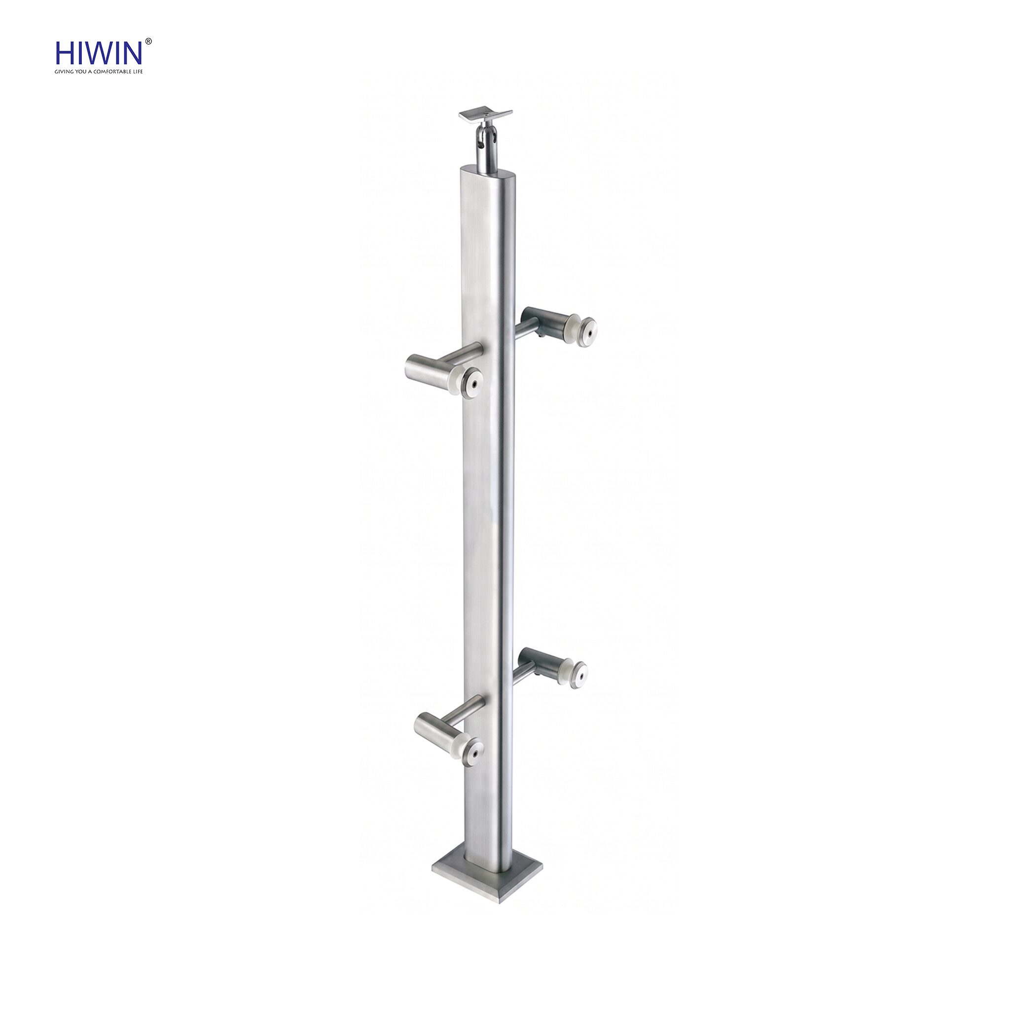 Trụ lan can kính PL-307 hoàn thiện tinh tế