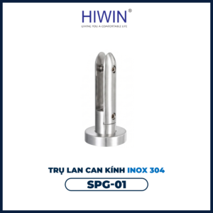 Trụ lan can kính SPG-01 dáng thấp gọn đẹp
