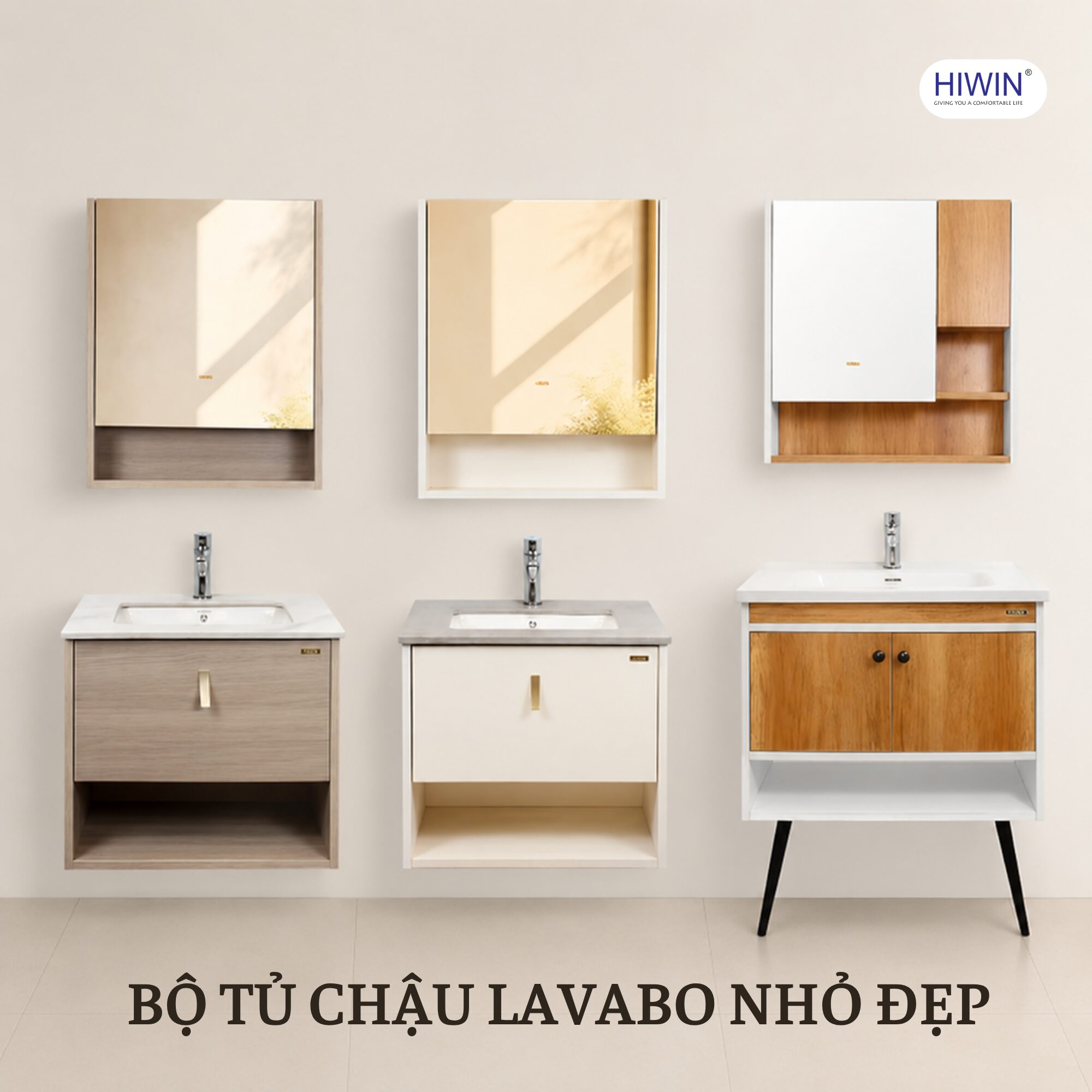 Tổng hợp các mẫu tủ chậu lavabo nhỏ phổ biến cho phòng tắm