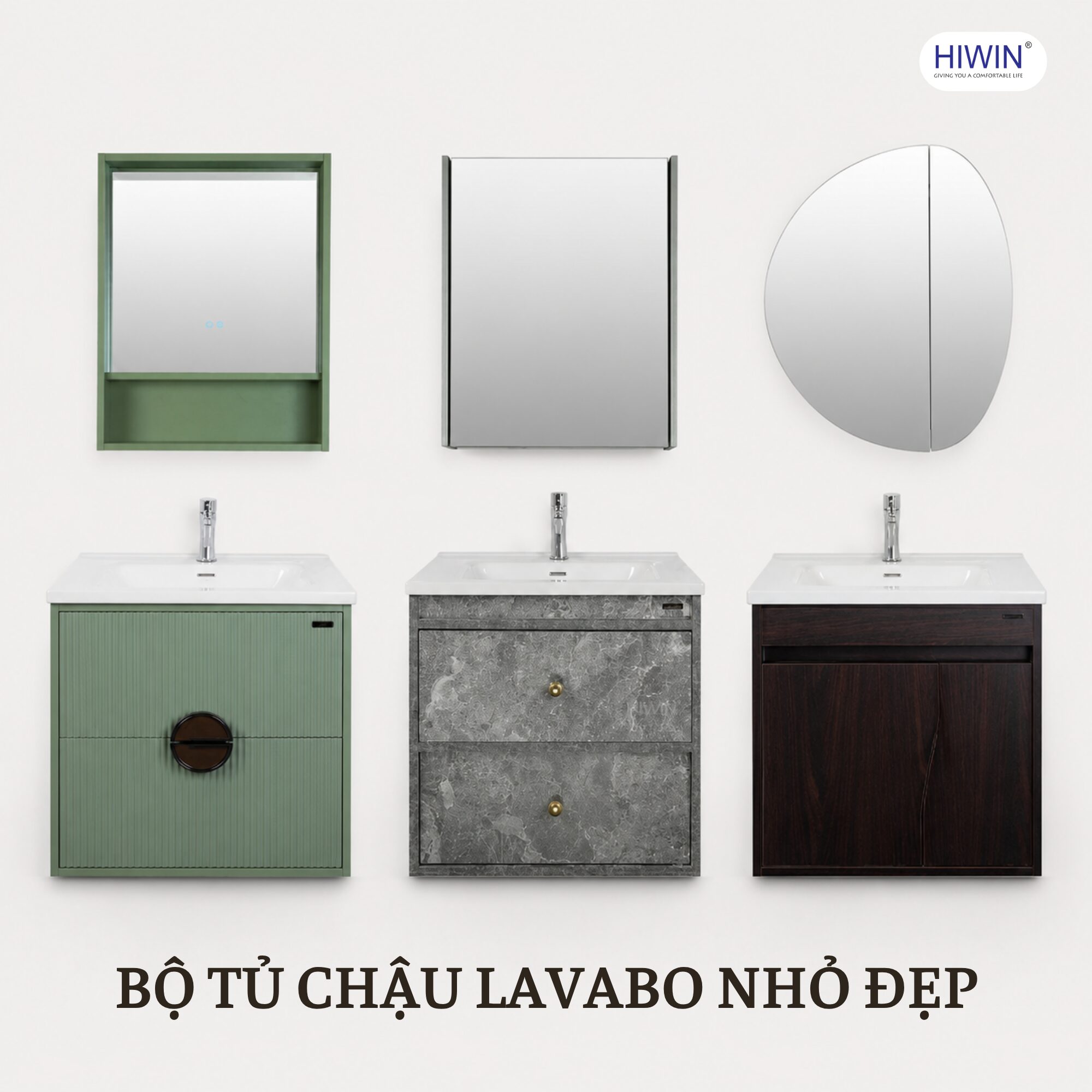 Tổng hợp các mẫu tủ chậu lavabo nhỏ phổ biến cho phòng tắm