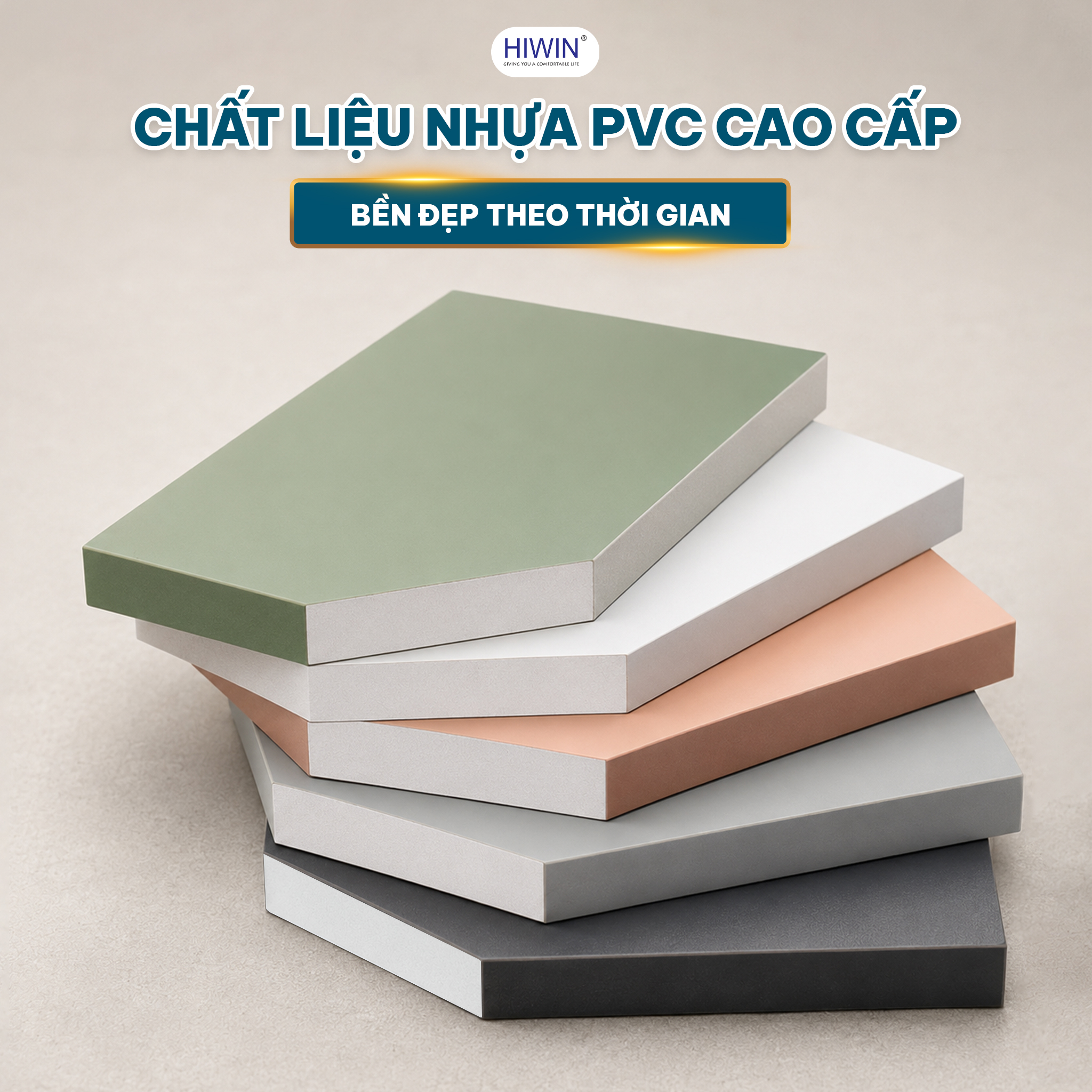 YP-1499 chất liệu nhựa PVC chống ẩm bền đẹp trong phòng tắm