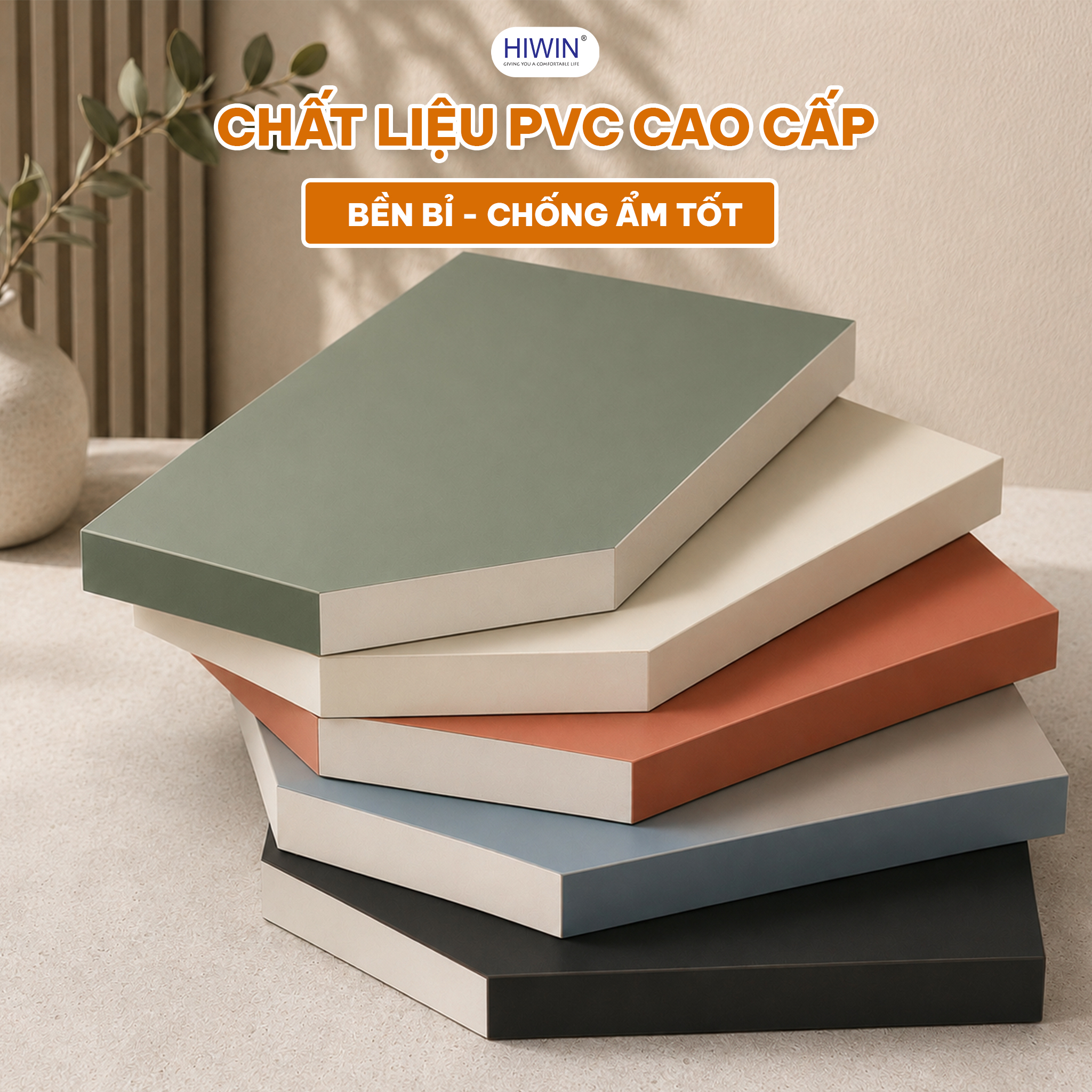 YP-1494 chất liệu nhựa PVC chống ẩm bền đẹp trong phòng tắm