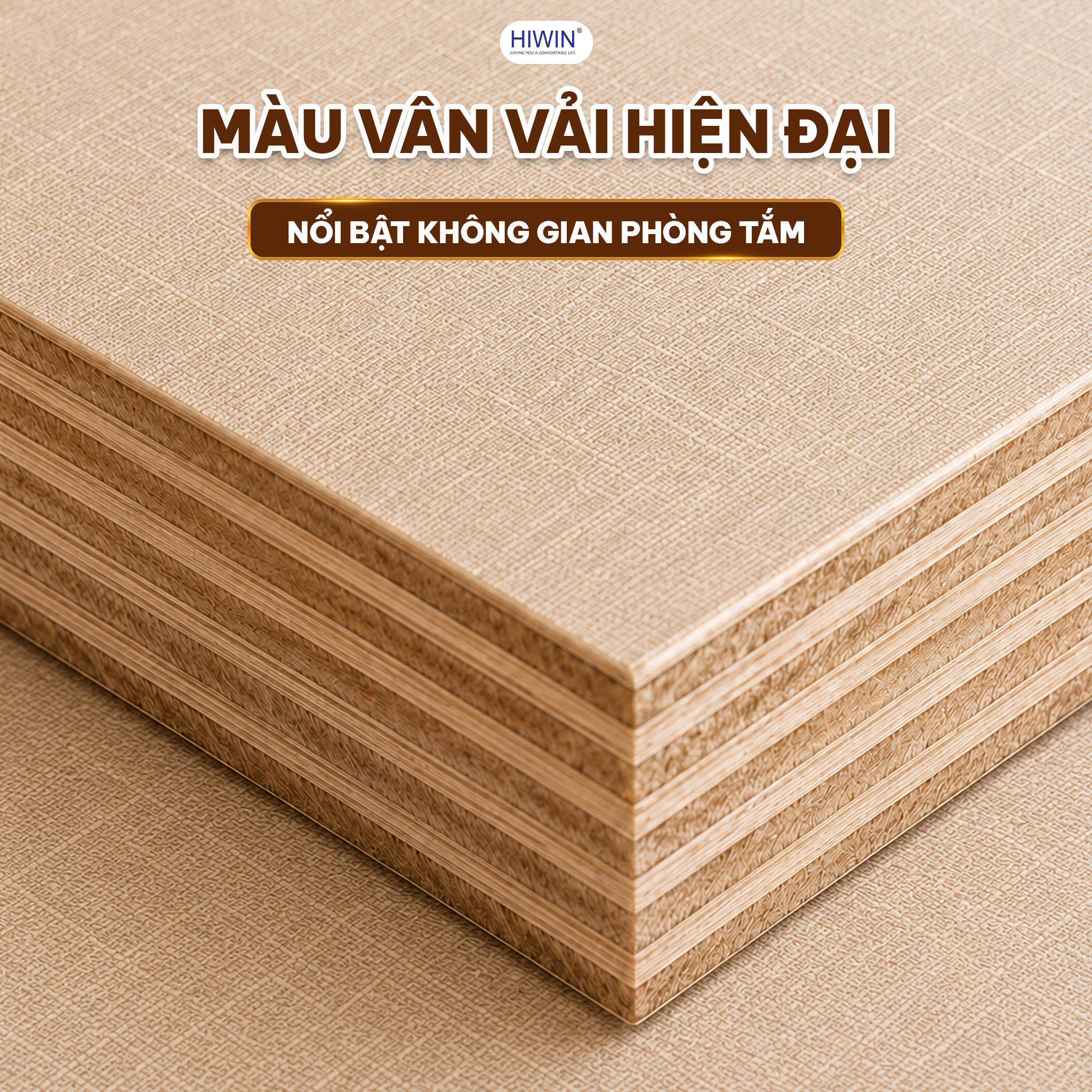 YS-2646 màu vân vải tạo điểm nhấn tinh tế cho phòng tắm