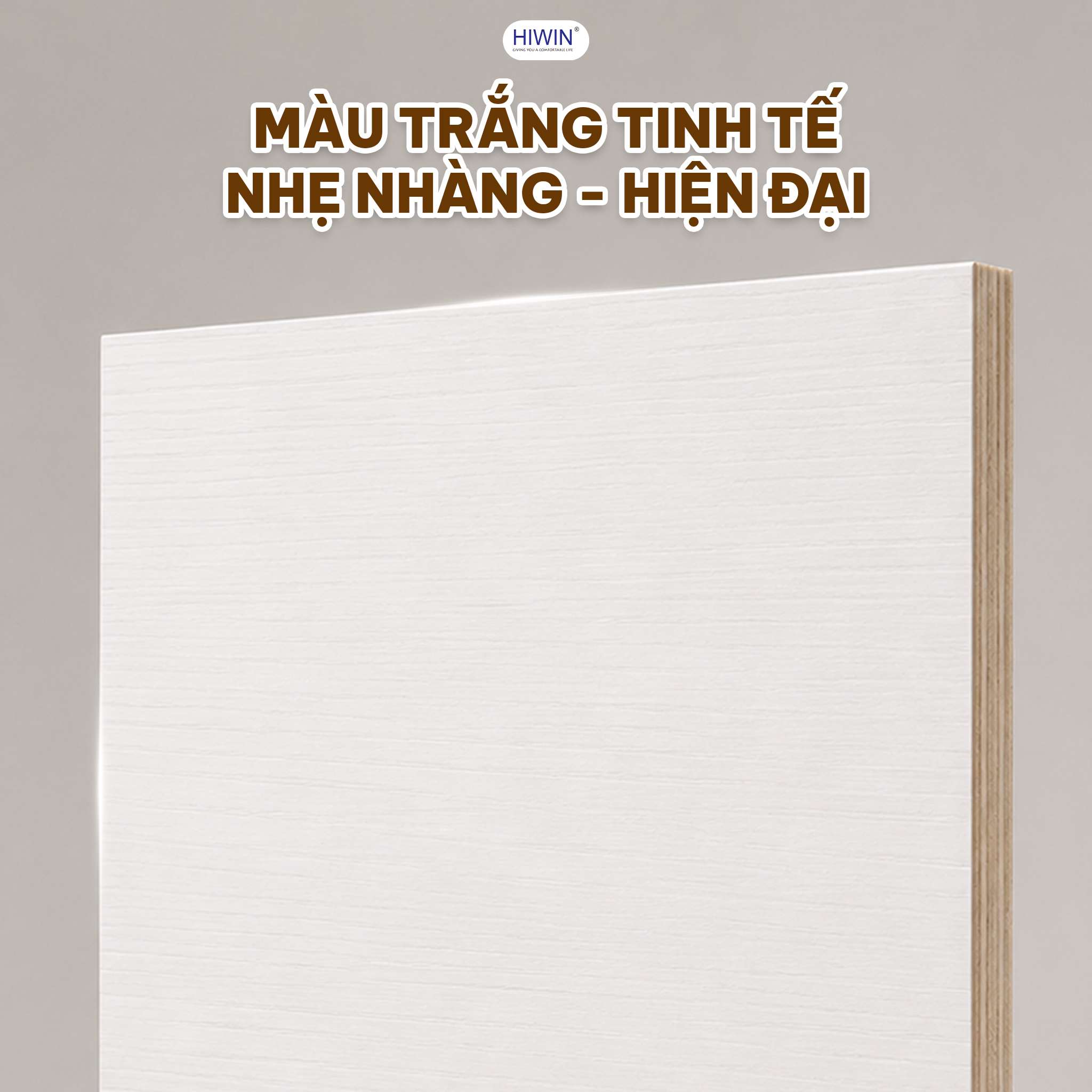 Tông trắng của bộ tủ YS-2649 giúp không gian phòng tắm trông nhẹ và thoáng hơn