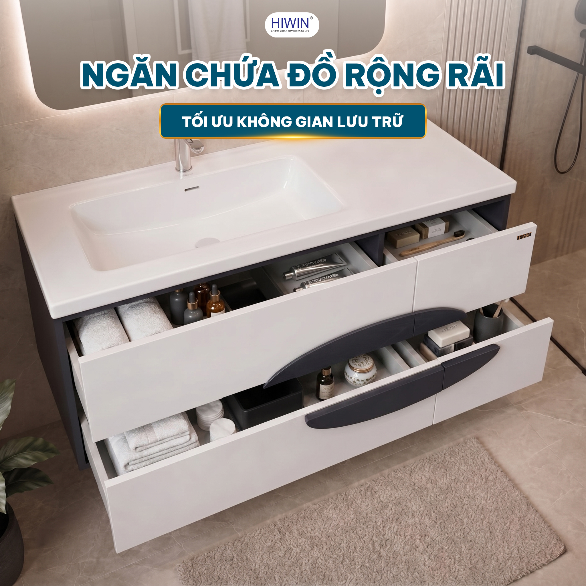 YP-1499 có ngăn kéo rộng rãi tối ưu lưu trữ