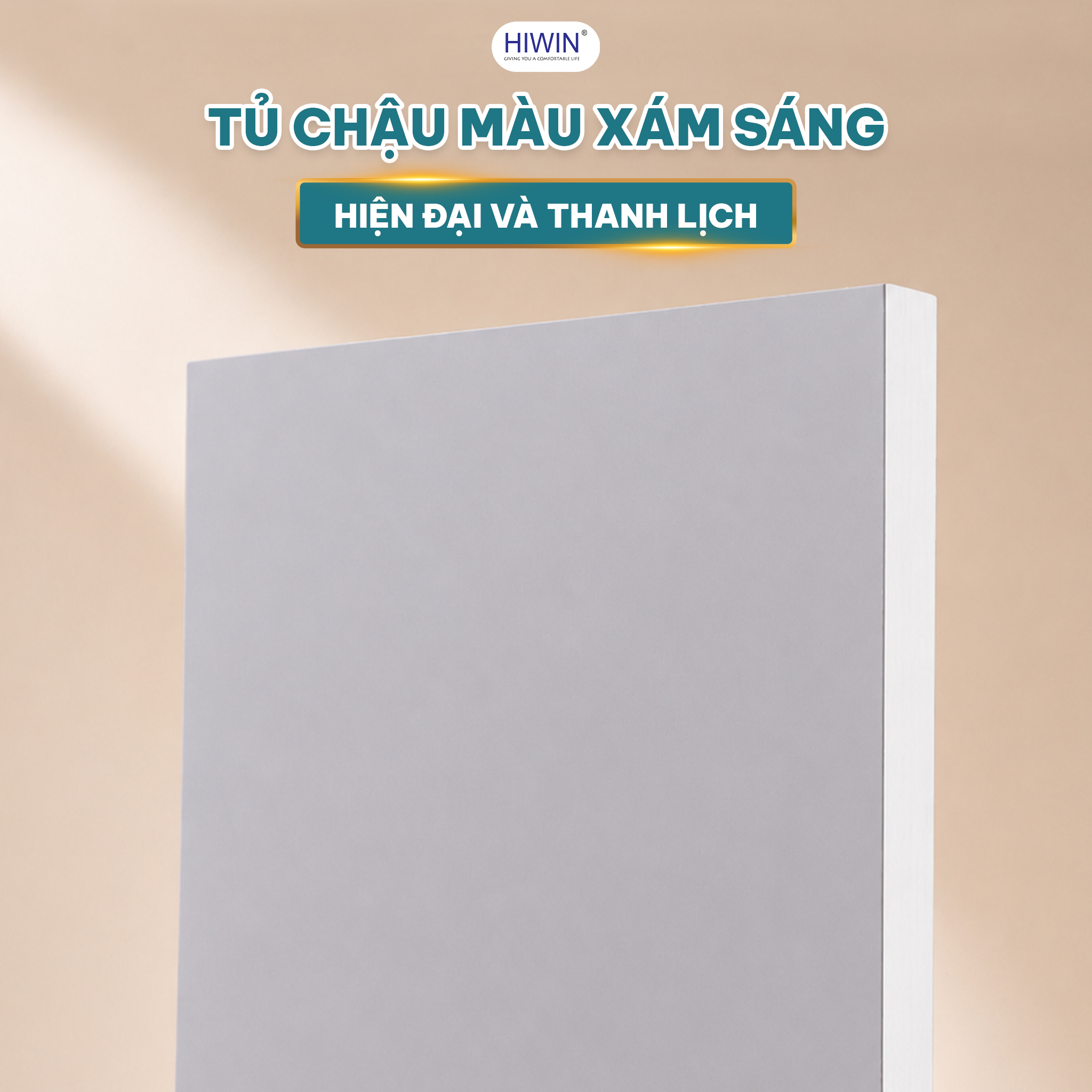 Hiwin YP-1498 màu xám sáng hiện đại thanh lịch cho phòng tắm