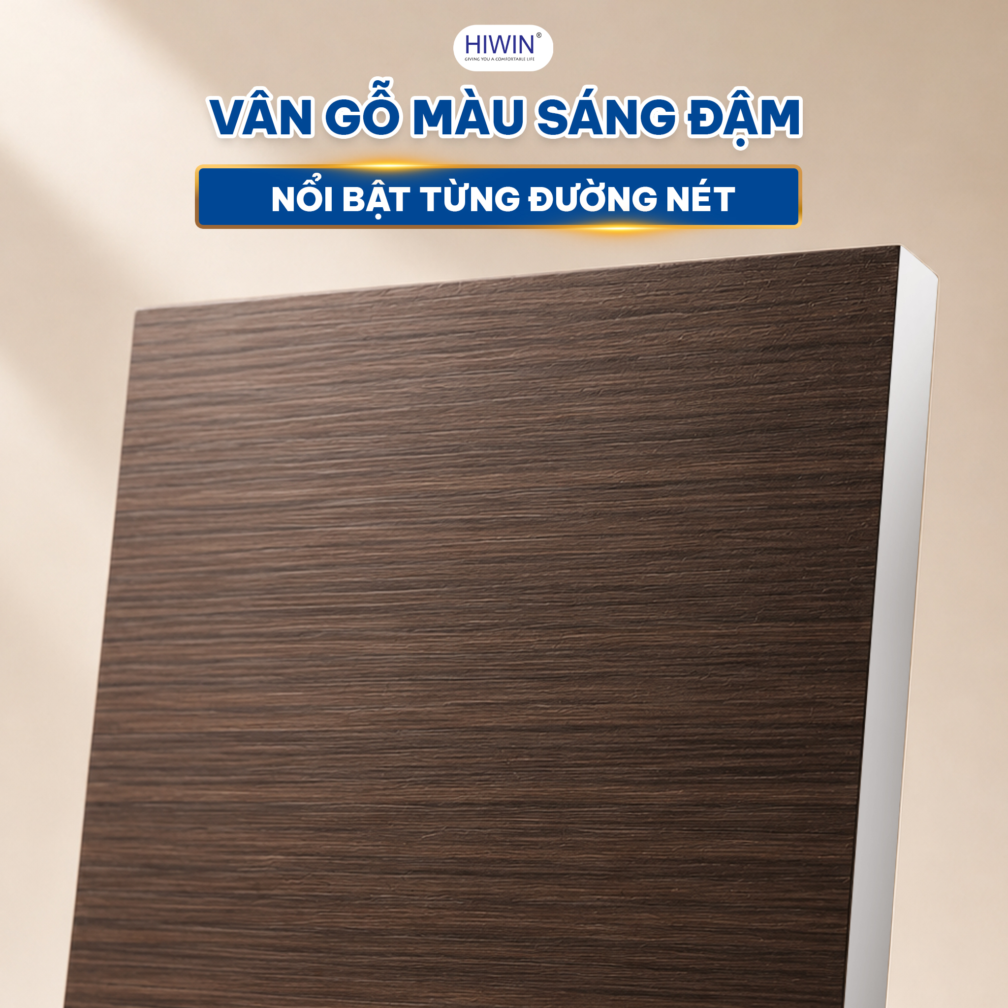 YP-1491 sở hữu tông màu vân gỗ xám đậm tối giản mà thanh lịch