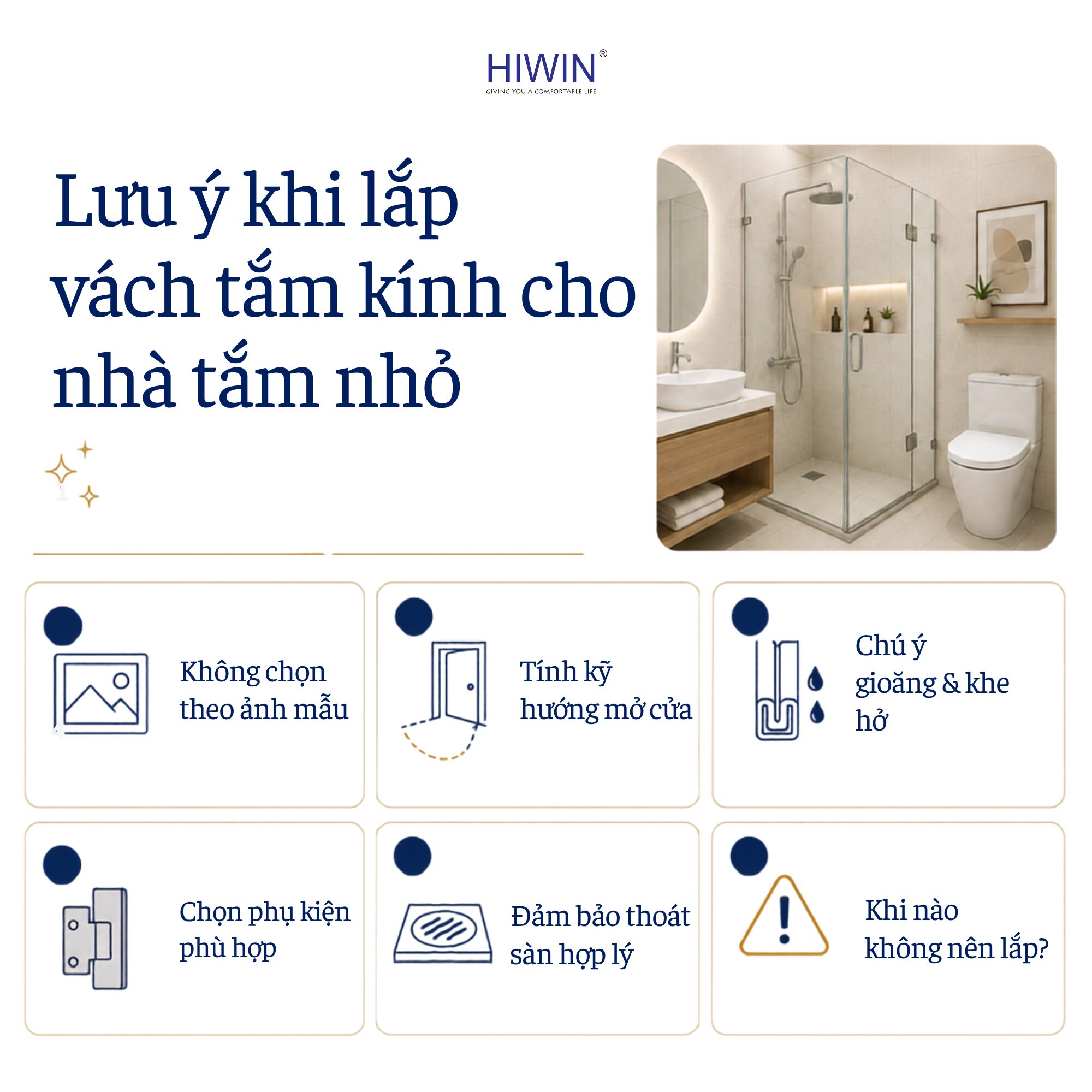 Những lưu ý khi lắp vách tắm kính cho nhà tắm nhỏ