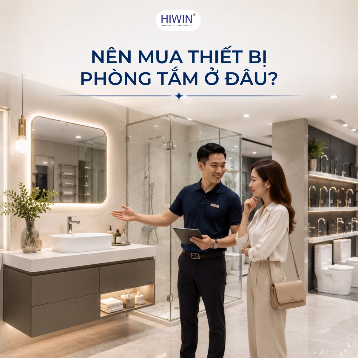 Mua thiết bị phòng tắm online từ thương hiệu uy tín có tư vấn và thông tin sản phẩm đầy đủ
