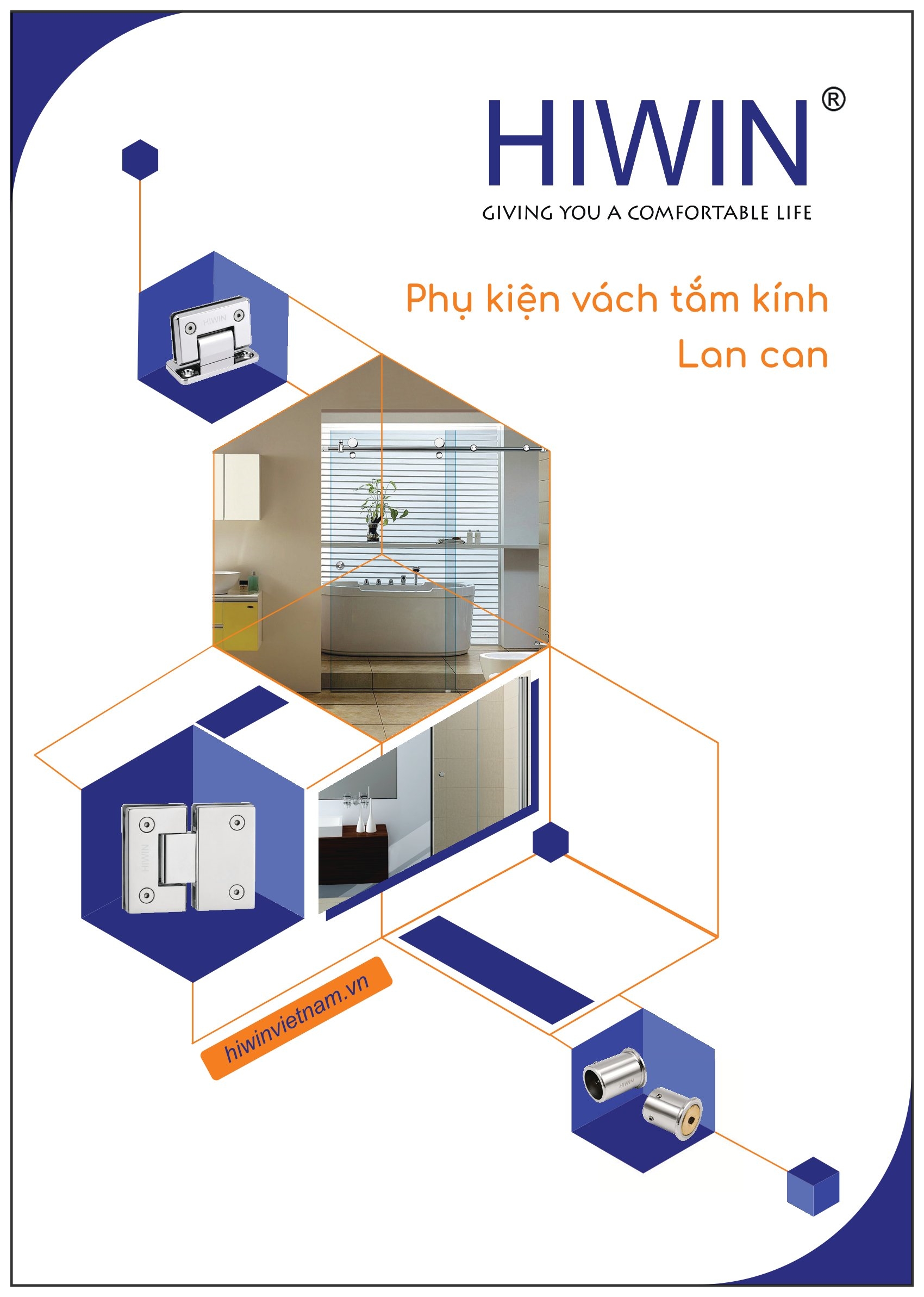 Hiwin Catalog phụ kiện vách tắm kính - lan can